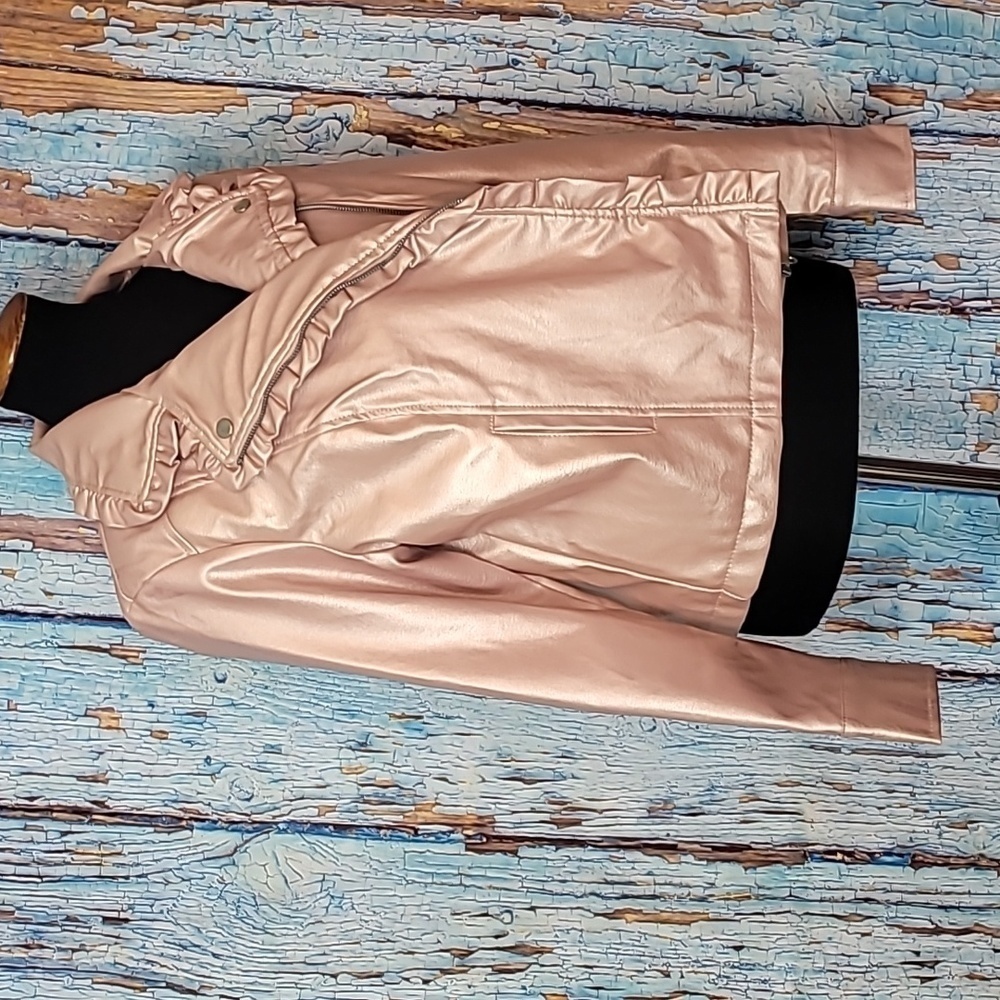Pink Ruffle Motto Jacket NWT - Picture 3 of 12
